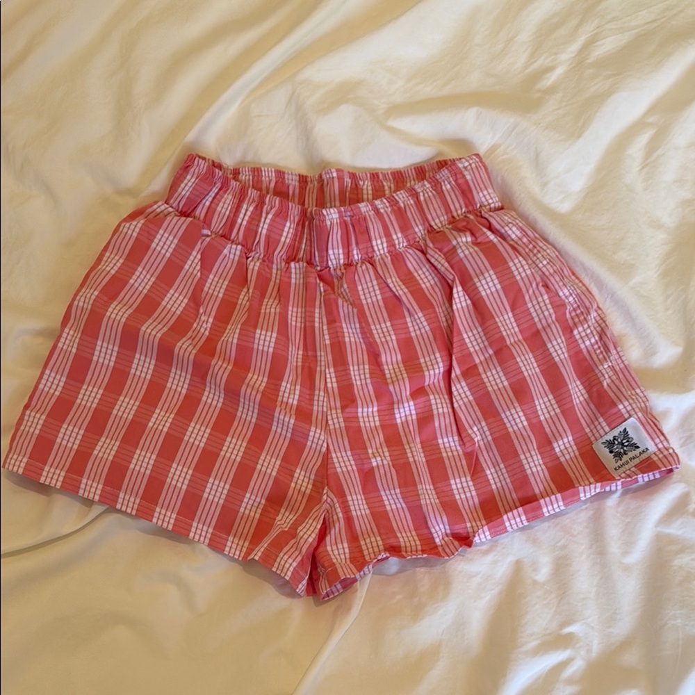 Pink Palaka Shorts